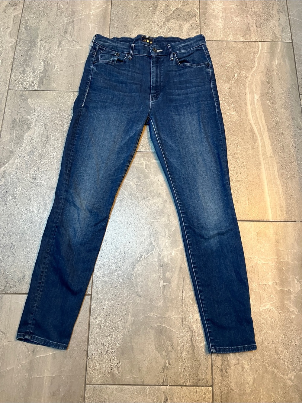 MOTHER High Waisted Looker Ankle Jeans